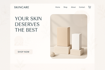 image for shopify store ecommerce for skin care not include image of skin care