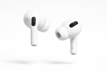 generate image of airpods professional clear